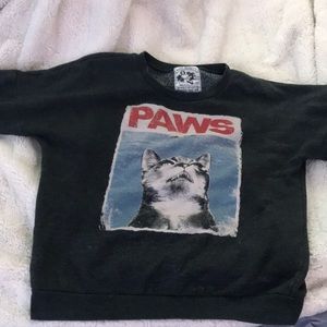Paws graphic crew neck